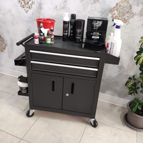 Tattoo Workstation Tank Storm Cart Furniture Trolley Supplies Stainless  Steel Table For Makeup Studio Needle Cartridges - Tattoo Accesories -  AliExpress